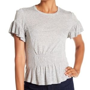 Short Sleeve Ruched Jersey Tee